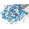 Sprinkles Mix Winter Snow Madma 90 g – Zuccherini Invernali Argento, Blu e Bianco con Stelline per Torte e Biscotti