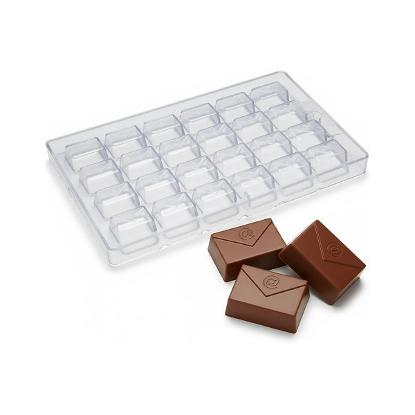 Stampo Policarbonato Cremino "E-mail" (@ Busta) – 24 Cavità