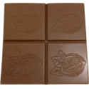 Stampo Policarbonato Tavoletta Cioccolato Quadrata 35g | Cabossa Satinata (6 Cavità)