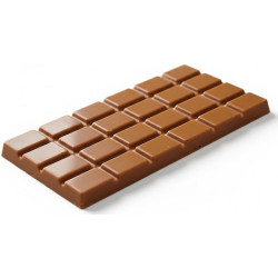 Stampo Tavolette Cioccolato 100g in Policarbonato Professionale | 3 Cavità Rettangolari (15×7,5cm) | 24 Quadretti Lisci