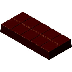 Stampo in Policarbonato per Tavoletta di Cioccolato "Dubai" – 3 Cavità Professionali da 15×7cm