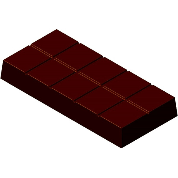Stampo in Policarbonato per Tavoletta di Cioccolato "Dubai" – 3 Cavità Professionali da 15×7cm