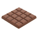 Stampo Policarbonato Tavoletta di Cioccolato Quadrata 100 g – 2 Cavità 10×10×H1 cm – Blocchetti Onda