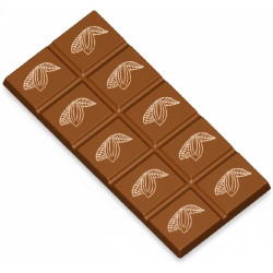 Stampo Policarbonato Tavoletta Cioccolato Cabossa 75g – 3 Tavolette Rettangolari 14,55×6,75×H0,7 cm