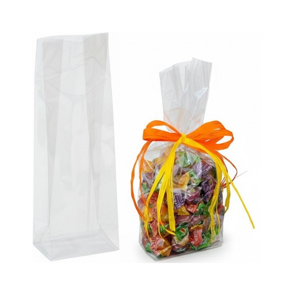 Sacchetti Royal Bag – Set 50 Buste Fondo Rettangolare per Caramelle, Biscotti e Dolci (7×5×H20/9×5×H25cm)