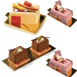 Lingotto Savarin Silikomart – Stampo in Silicone per Monoporzioni Rettangolari (Small, Medium e Big)