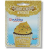 Colorante in polvere Sparkle oro puro o Perlescente scintillante, idrosolubile uso alimentare in bustina da 3 g di Madma
