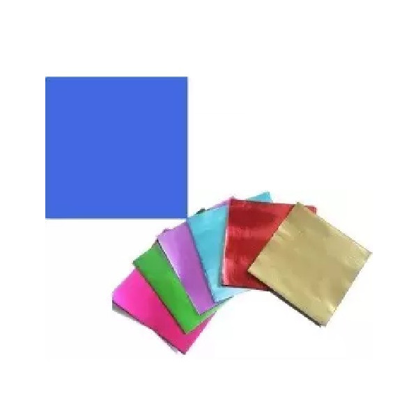 Incarti Blu Royal per Cioccolatini 10×10cm (120 Pz) – Formatelli in Alluminio (Non Accoppiati)