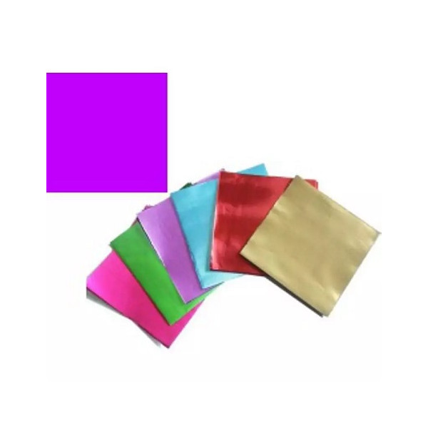 Incarti Fucsia per Cioccolatini 10×10cm (120 Pz) – Formatelli in Alluminio (Non Accoppiati)
