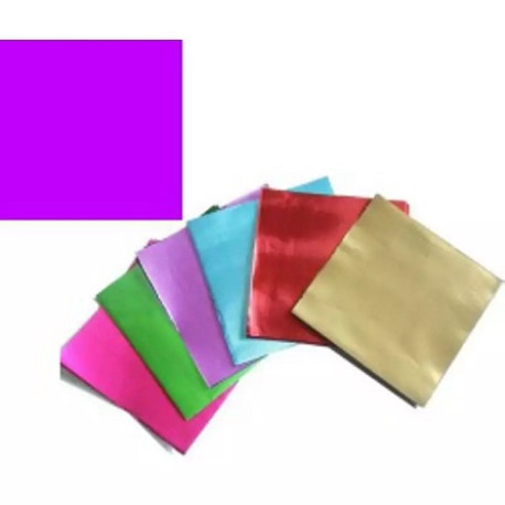 Incarti Fucsia per Cioccolatini 10×10cm (120 Pz) – Formatelli in Alluminio (Non Accoppiati)