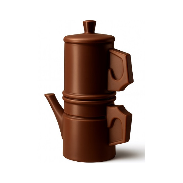Stampo Caffettiera Napoletana di cioccolato (15×10,5cm) – in Policarbonato Professionale