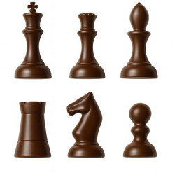 Stampo Cioccolatini Scacchi in Policarbonato – 16 Cavità, 6 Forme Assortite Professionali