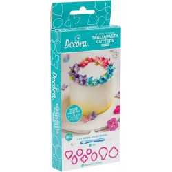 Kit Tagliapasta Estate Decora – Set 8 Stampi in Plastica + 1 Tool per Fiori e Decorazioni