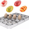 Kit Choco Stamp E Pasquale Silikomart – Set 4 Timbri in Silicone per Decorare le Cavità dello Stampo in Tritan Uovo 01-P