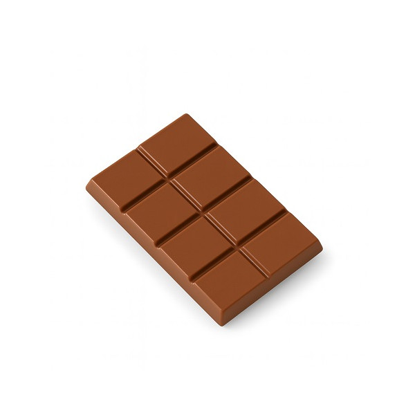 Stampo Policarbonato Mini Tavoletta (25g) – 6 Forme Rettangolari 75×53×H5,8mm