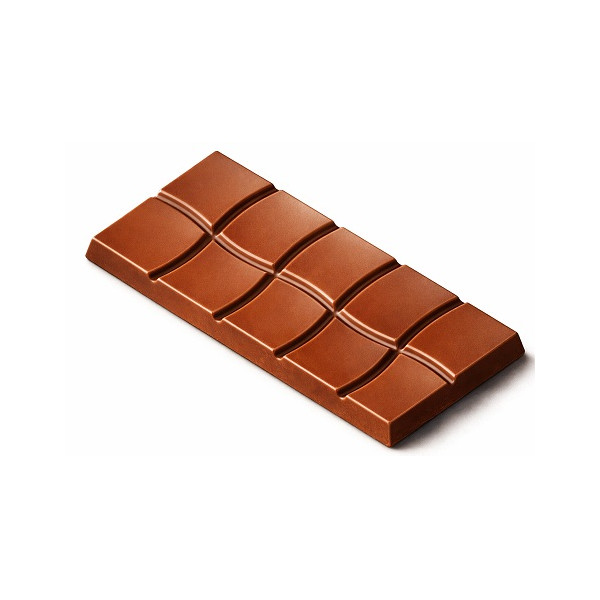 Stampo in Policarbonato per Tavoletta di Cioccolato Onda (50g) – 4 Cavità Professionali (12×6×H0,63cm)