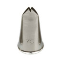 Bocchetta numero 70 Decora: cornetto Foglia n 70 in acciaio inox