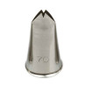 Bocchetta numero 70 Decora: cornetto Foglia n 70 in acciaio inox