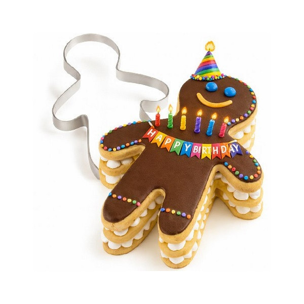 Sagoma Bimbo Decora – Fascia in Acciaio Inox per Semifreddi e Torte 21×28×H4,5 cm