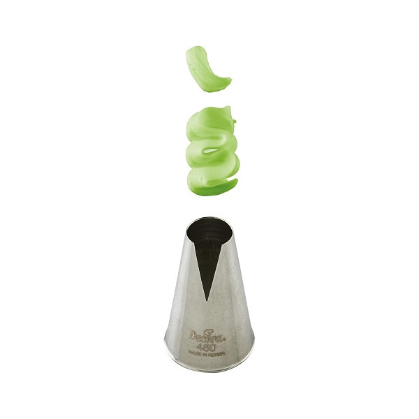 Cornetto Decora N. 480 | Beccuccio Speciale in Acciaio Inox per Saint Honore’ Ø2,5×4cm