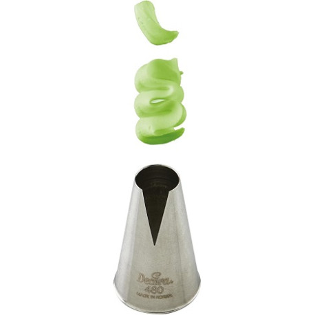 Cornetto Decora N. 480 | Beccuccio Speciale in Acciaio Inox per Saint Honore’ Ø2,5×4cm