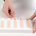 Mini Pick03 Silikomart – Stampo in Silicone per Mini Gelati su Stecco e Cioccolatini | Cilindri 6×2×1,8cm | Set 2 Pz + Vassoio