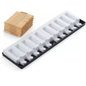 Mini Pick03 Silikomart – Stampo in Silicone per Mini Gelati su Stecco e Cioccolatini | Cilindri 6×2×1,8cm | Set 2 Pz + Vassoio