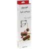 Mini Pick03 Silikomart – Stampo in Silicone per Mini Gelati su Stecco e Cioccolatini | Cilindri 6×2×1,8cm | Set 2 Pz + Vassoio
