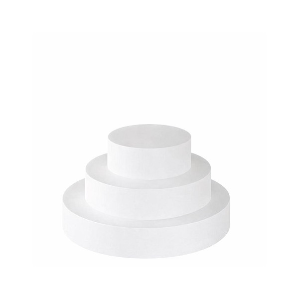 Disco in Polistirolo Alto 5 cm (Ø10–35cm) per Dummy Cake e Torte Scenografiche