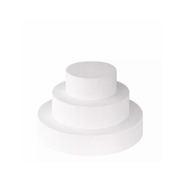 Disco in Polistirolo Alto 7,5cm (Ø10–35cm) per Dummy Cake e Torte Scenografiche