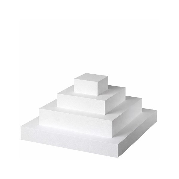 Base in Polistirolo Quadrata H5cm – Dummy Cake da 15 a 35cm