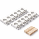 Stampo Gelato Mini Sun Silikomart Gel17M – 2 Stampi in Silicone + 2 vassoi 12×40cm + 100 Mini Stecco