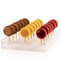 Stampo Gelato Mini Sun Silikomart Gel17M – 2 Stampi in Silicone + 2 vassoi 12×40cm + 100 Mini Stecco