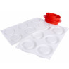 Kit The Ring Silikomart – Set 2 Stampi in Silicone + Cutter per 6 Anelli Ø85mm