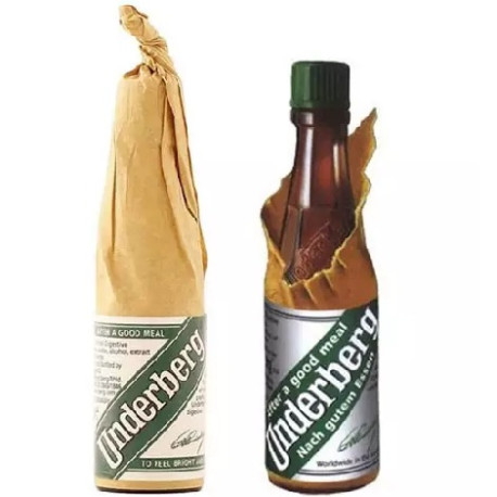 Amaro Underberg Mignon 2cl 44% – Liquore Digestivo alle Erbe in Bottiglie Vetro e Cartapaglia