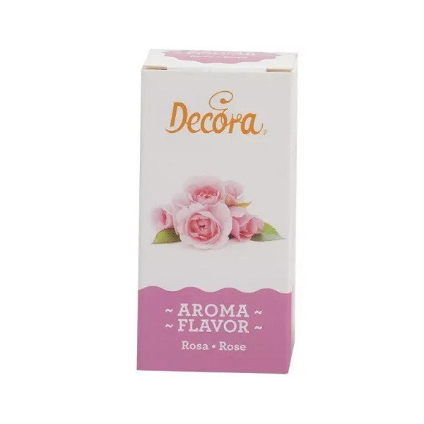 Aroma Rosa Naturale Liquido Decora (50g) – Essenza Floreale per Dolci, Creme e Torte