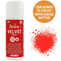Velvet Spray Rosso 100ml Decora – Colorante Alimentare Effetto Velluto per Semifreddi e Gelati