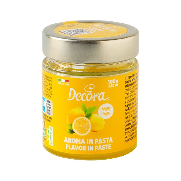 Aroma Concentrato in Pasta al Limone Decora 100g – Per Gelati, Creme e Dolci