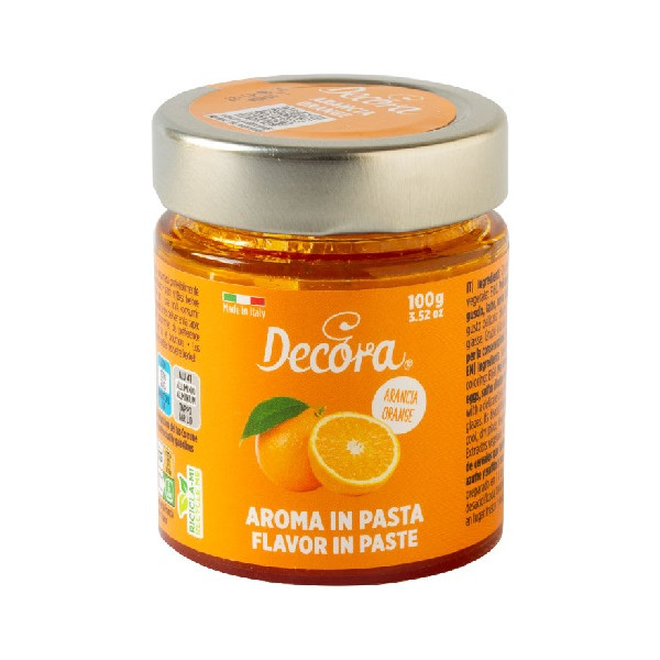 Aroma Concentrato in Pasta all'Arancia Decora 100g – Per Gelati, Creme e Dolci