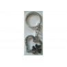 Portachiavi cuore con trifoglio cm 3 Portachiavi cuore con trifoglio cm 3
